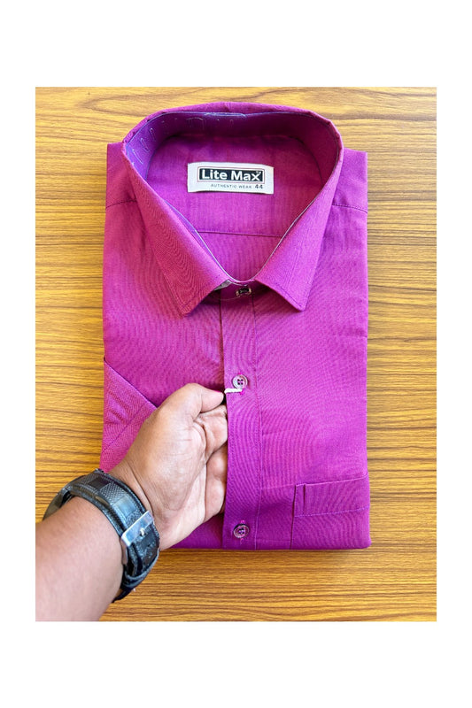 NEW !! Kaitharikada- COTTON MAGENTA LITE MAX AUTHENTIC WEAR  HALF SLEEVES - 11KKFAUT