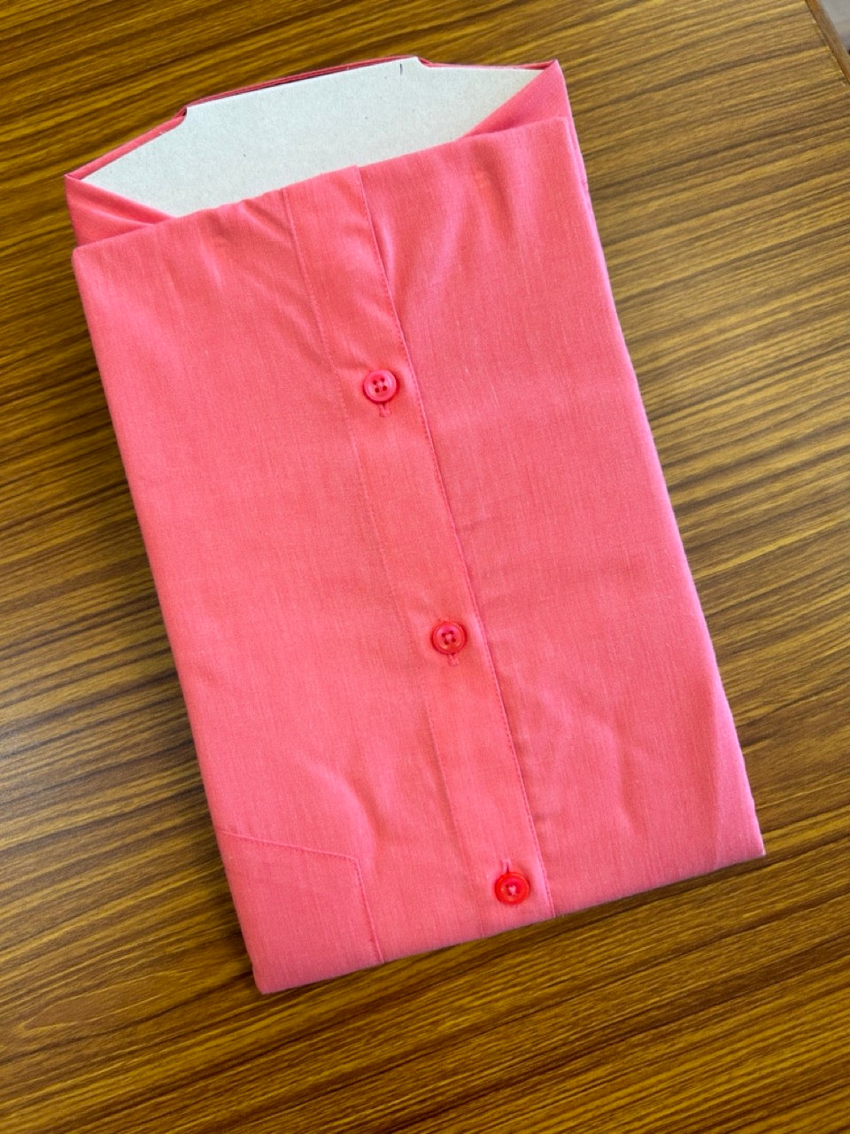 10% Discount ! NEW !! Kaitharikada - 100% Pure Cotton REDISH PINK COLOUR SARATHI The Authentic Quality Clothing  HALF Sleeve shirt.- 17KK6015SAR