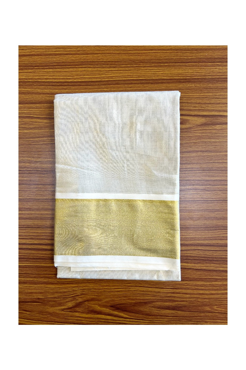 19% Discount !! Kaitharikada Traditional Kerala Style - Churidar Suit Material - Pure Tissue Cotton - With Kasavu - 2KK4001VIN