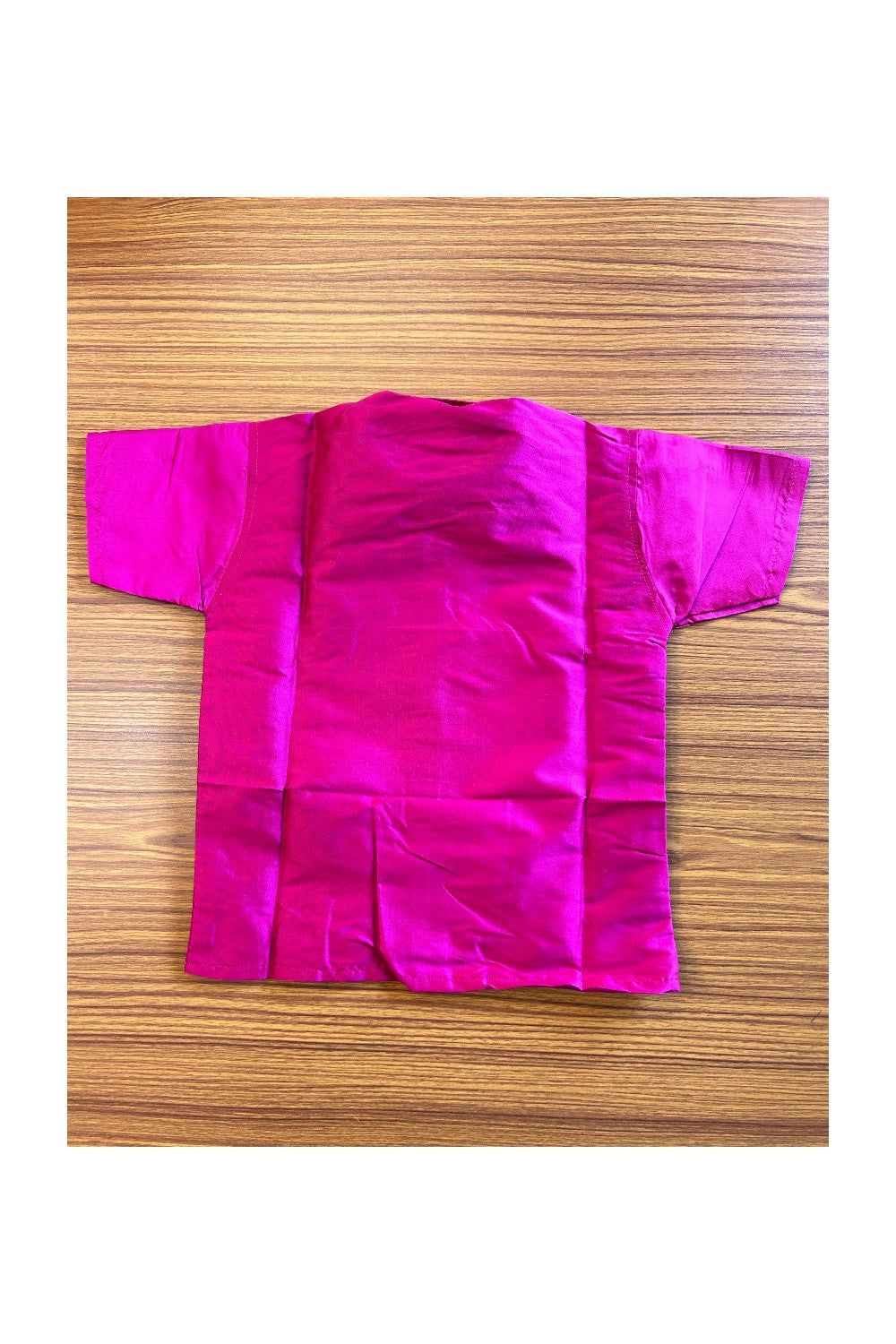 10% DISCOUNT !!! Yuvraj-Traditional South Indian Kids Silk Shirt & Dhoti- Dark pink Shirt Off white Kasavu Dhoti Age 3 - 2KK101YUV3.