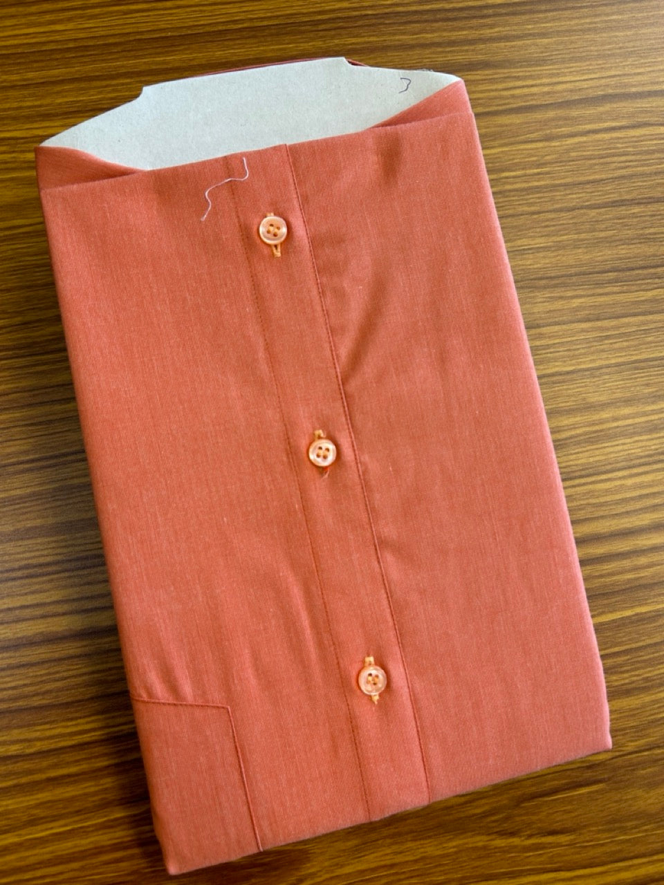 10% Discount ! NEW !! Kaitharikada - 100% Pure Cotton BRICK RED COLOUR SARATHI The Authentic Quality Clothing HALF Sleeve shirt.- 25KK6015SAR