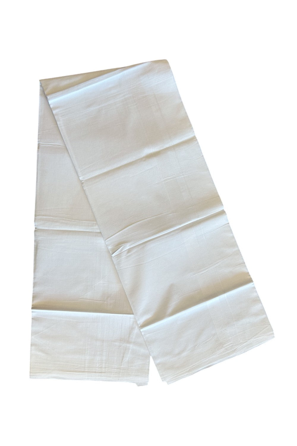 20% DISCOUNT! KaithariKada Balaramapuram 100% Cotton PURE WHITE Double Mundu/Dhoti - 100x80 - 1.75 inch White Kara - 31KK5112PMC