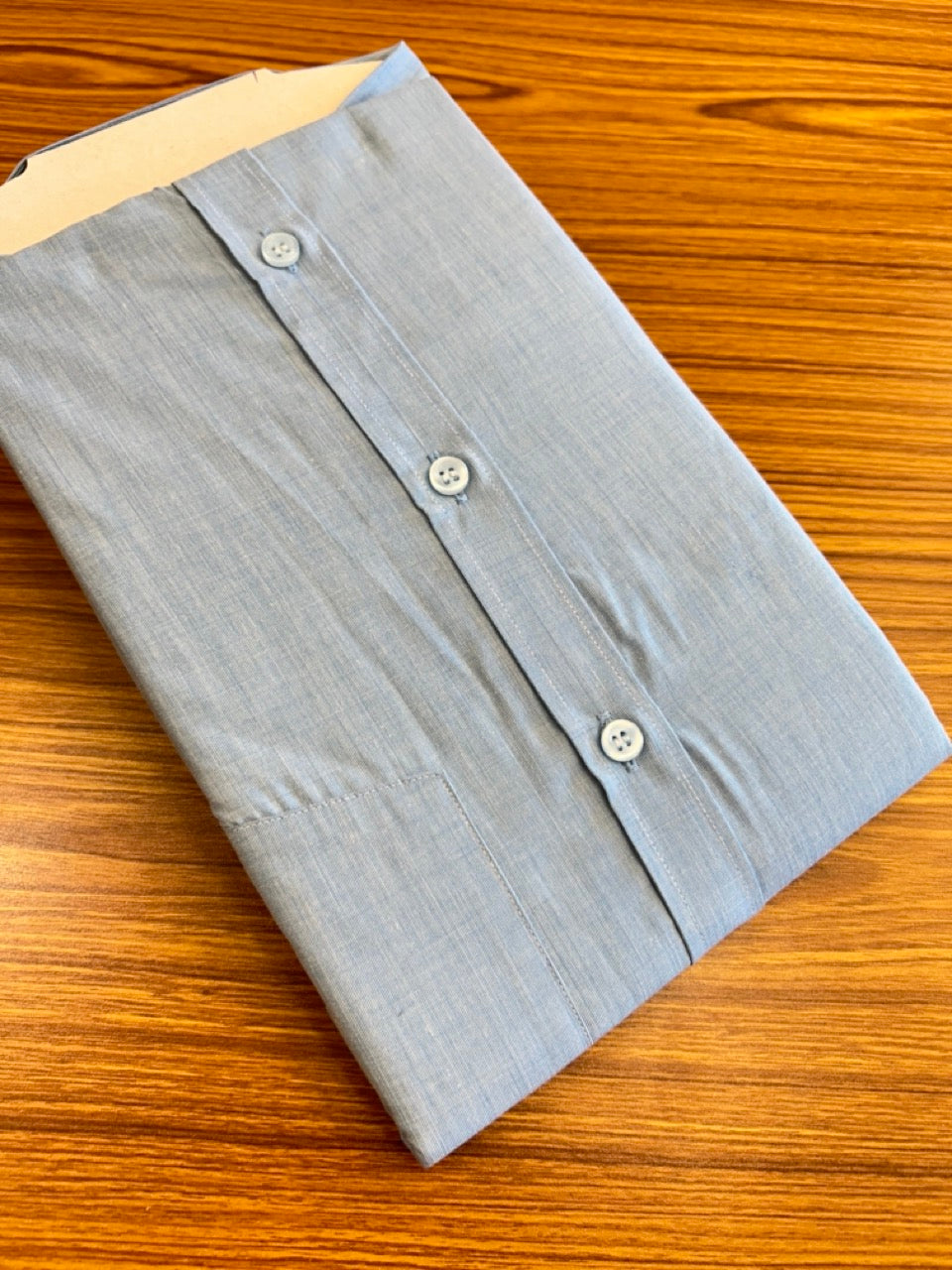 10%DISCOUNT!  NEW !! Kaitharikada-  Cotton Sarathi SHADED BLUE HALF Sleeve Shirt.- 5KK6014SAR