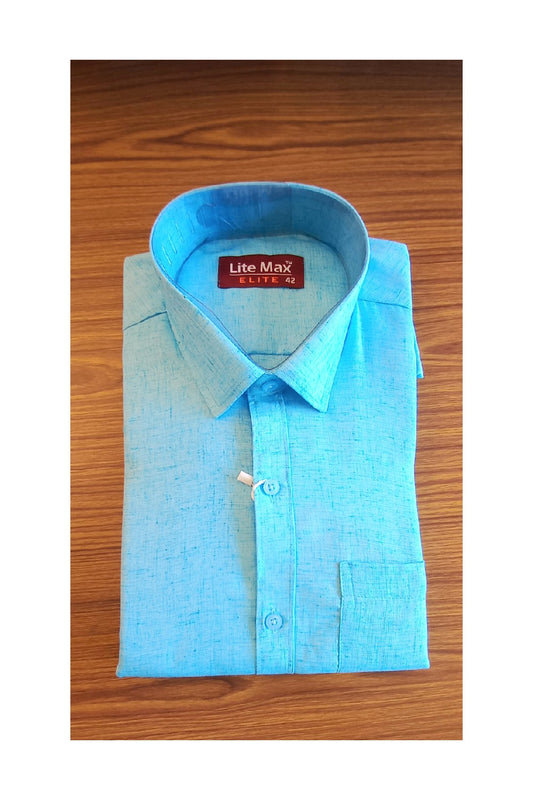 Kaitharikada- 100%  Cotton ARCTIC BLUE    ELITE FULL Sleeve-38.