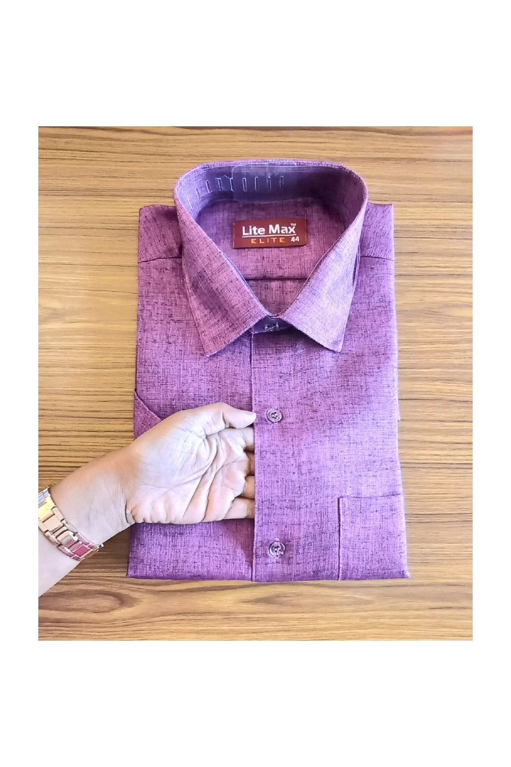 Kaitharikada- 100%  Cotton  PURPLE  ELITE HALF Sleeve-16.