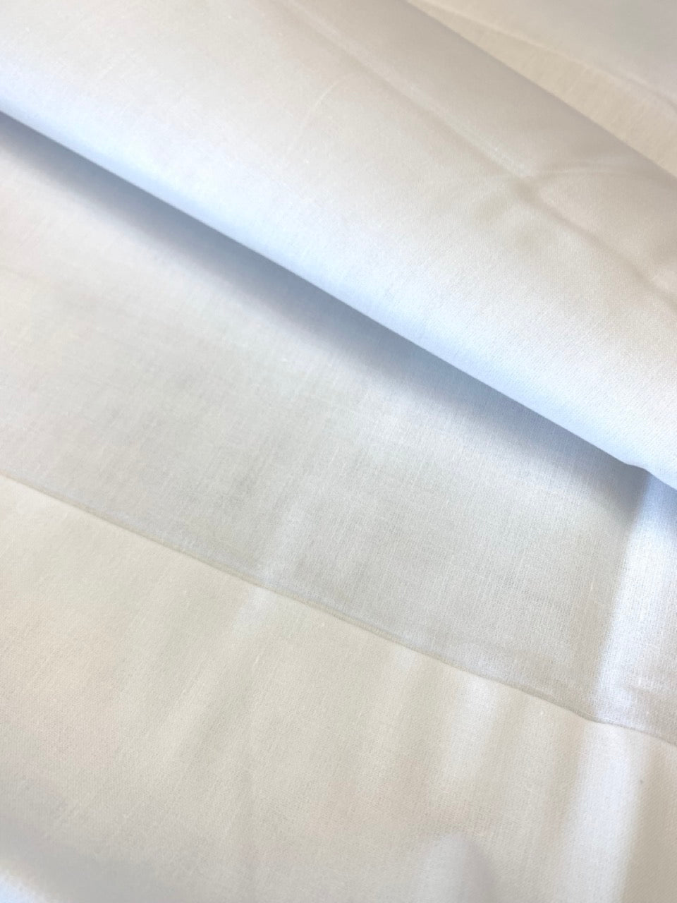 NEW! Kaitharikada Shirt Material - PURE WHITE - Politician Kadhar Type - LINEN FINISH COTTON Shirt Material for Men 225x150(cm) - 1KK7004SAR