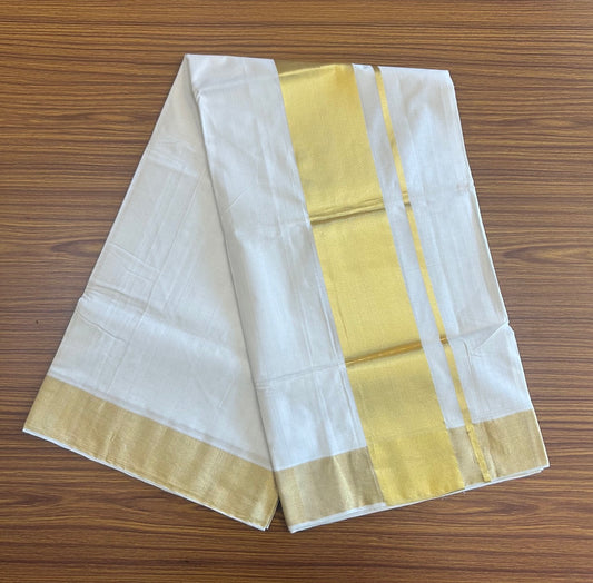 15% Discount KaithariKada HANDLOOM UNAKKUPAAV Balaramapuram Kerala Saree for Women- 100% PURE Cotton- 5.5 inch KASAVU KARA - 3KK1009KK