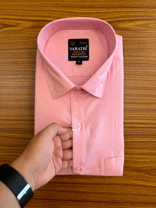 10% Discount ! NEW !! Kaitharikada - 100% Pure Cotton LAVENDER PINK COLOUR SARATHI The Authentic Quality Clothing FULL Sleeve shirt.- 21KK6016SAR