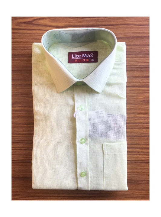 Kaitharikada- JUTE & COTTON MIX  LIGHT GREEN . ELITE INDIA  FULL Sleeve-15.