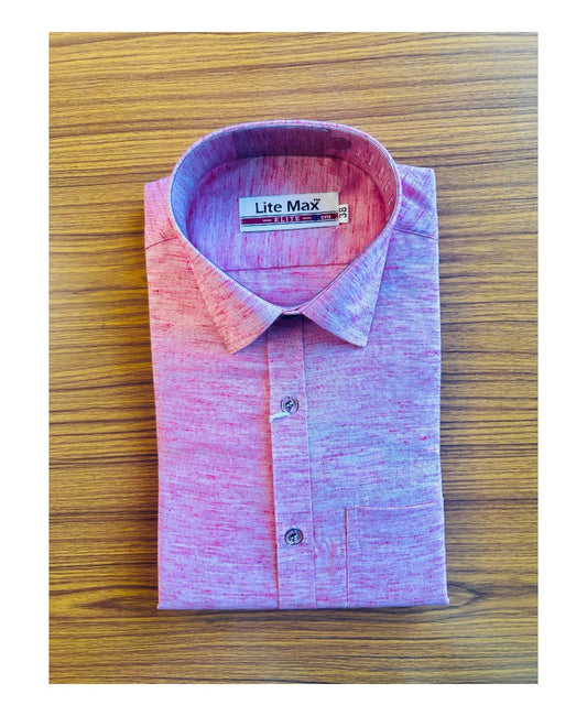 NEW!! Kaitharikada- 100%  Cotton RED PINK ELITE full Sleeve Shirt.