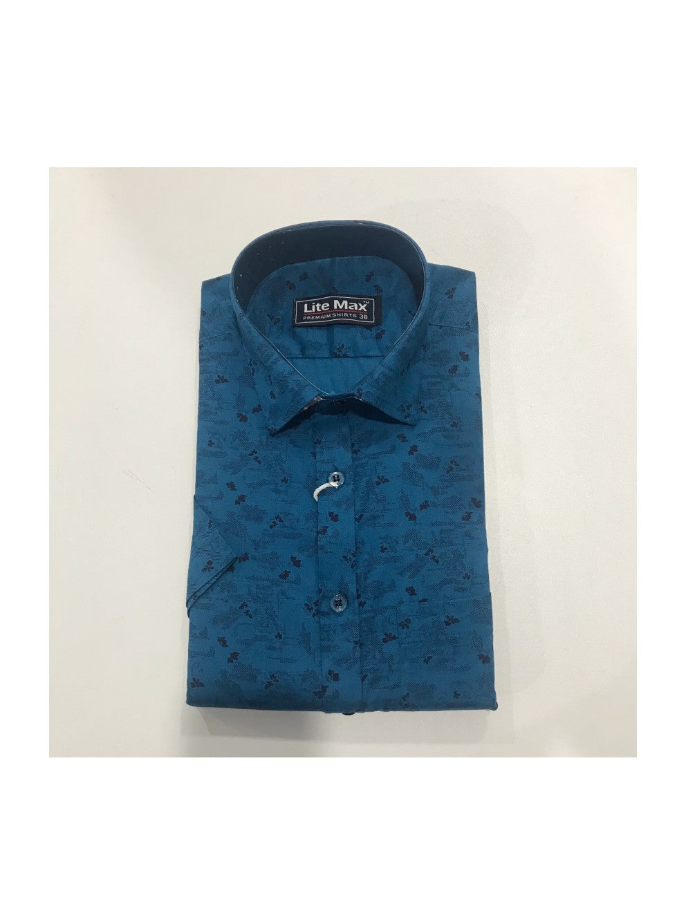 Kaitharikada- 100% COTTON BLUE . LITEMAX PREMIUM  SHIRT HALF  Sleeve-3.